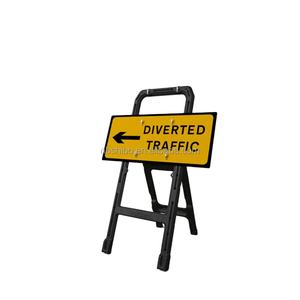 Marco de Seguridad de Tráfico reflectante desviado rápido, soporte de marcado de ruta, <span class=keywords><strong>placa</strong></span> de señalización temporal, <span class=keywords><strong>placa</strong></span> de señal de advertencia de carretera - Product Image 1