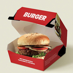 Boîte en papier jetable pour plats à emporter, boîte pour ailes de poulet à emporter, emballage personnalisé pour frites, kebab, repas, boîte à burger OEM - Product Image 2