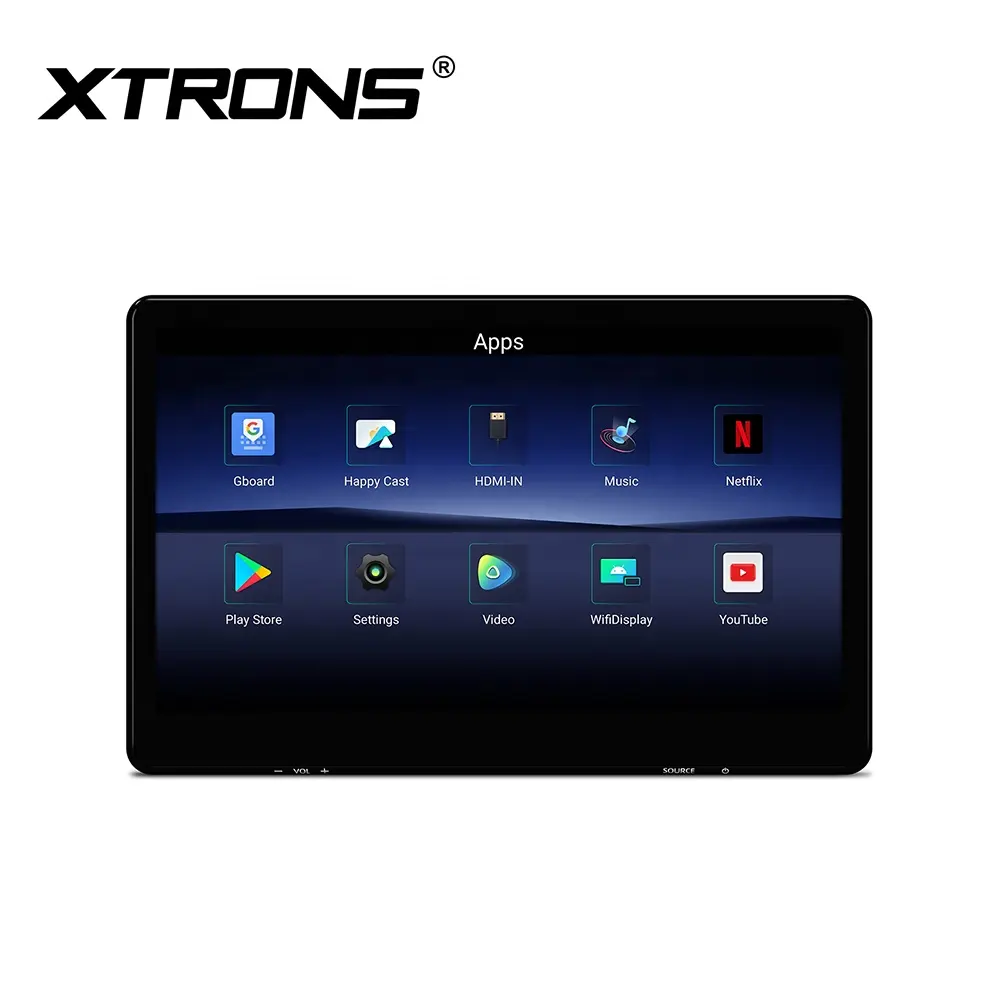 XTRONS Tv Thông Minh 4K Màn Hình 14 Inch Tựa Đầu Xe Hơi Máy Nghe Nhạc Mp5 Màn Hình Android Với Đầu Vào HD