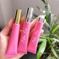 Private Label Crystal Glazuur Lippenstift Hydraterende Fruit Goud Squeeze Tube Voedende Lip Behandeling 100% Veganistische Lipgloss