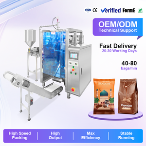Machine d'emballage verticale VFFS fabriquée en Chine pour l'eau de coco, le sirop d'érable et les liquides en sachet - Product Image 1