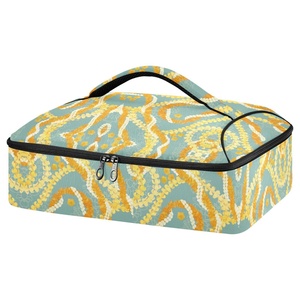 High Quality Custom Print Puakenikeni <b>Lei</b> Delivery Pizza Bag BBQ Food Takeout Insulated Casserole Carrier Cooler Tote for Picnic - Product Image 1