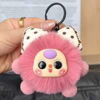 Fabricant OEM, vente en gros, porte-clés en peluche singe miniature personnalisé, kawaii, logo personnalisé, porte-clés en peluche personnalisé