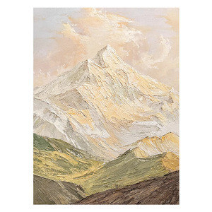 Hand Painted Oil Painting Mountains And Fields Textured Abstract Art 3D Effect Living Room Decorative Hanging Wall Art - Product Image 4