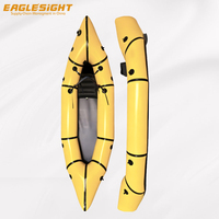 Packraft gonflable en TPU de 355 cm pour 2 personnes, grande capacité de charge, bateau d'expédition fluviale léger et pliable