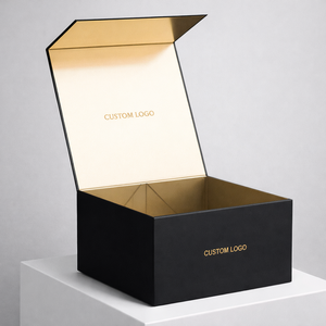 Boîte cadeau magnétique pliable en carton de luxe avec logo personnalisé pour vêtements - Product Image 3