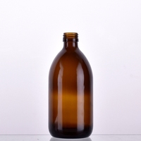 Vente en gros de 30ml 60ml 100ml 150ml 200ml 300ml 500ml Bouteille en verre liquide orale ambre médicale vide pour sirop