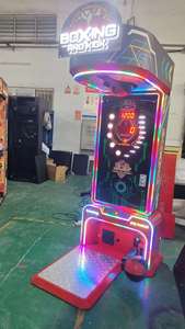 Machine de jeu d'arcade de boxe à grand écran avec testeur de force de frappe, à monnayeur, équipement sportif pour aire de jeux intérieure - Product Image 4