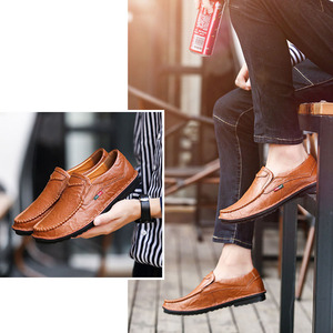 Nuevos Mocasines Vintage <span class=keywords><strong>para</strong></span> <span class=keywords><strong>Hombre</strong></span> Cosidos a Mano, Parte Superior de Cuero Suave Arrugado, Suela de Goma Flexible, OEM, <span class=keywords><strong>Calzado</strong></span> <span class=keywords><strong>para</strong></span> Caminar y Oficina <span class=keywords><strong>para</strong></span> Todo el Día - Product Image 2