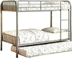Современный дизайн стальная двухъярусная кровать королева размер с лестницы чердак кровать рама спальни Наборы для продажи