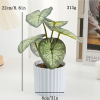 Pot de plante artificielle en plastique, clôture décorative d'intérieur, pour maison, bureau, mariage, petit pot vert, vente en gros