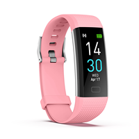 Bracelet intelligent avec écran TFT, étanche IP67, moniteur de fréquence cardiaque, bracelet en caoutchouc, écran tactile, fonction de réponse aux appels, suivi du sommeil