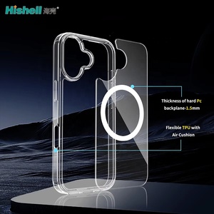 Hỗ trợ không dây chức năng <span class=keywords><strong>t</strong></span>ừ <span class=keywords><strong>t</strong></span>ính trong suố<span class=keywords><strong>t</strong></span> PC TPU Bayer chống sốc điện thoại di động trường hợp bìa cho Iphone 17 - Product Image 5