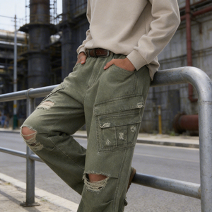 Herren Leichte Leinenhose Lässige Weite Beine Mittlerer Elastischer Bund mit Kordelzug Komfortabler Schnitt Schnelltrocknend Tägliche Kleidung OEM - Product Image 6