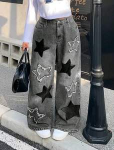 <span class=keywords><strong>Jeans</strong></span> a Vita Alta con Gamba Dritta e Svasata per <span class=keywords><strong>Donna</strong></span>, Nuovi <span class=keywords><strong>Jeans</strong></span> in Denim Resistente con Strass Bicolore per Moda Sehe - Product Image 3