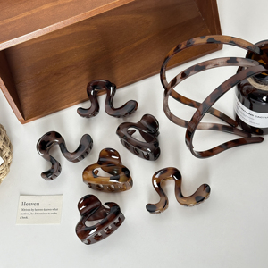 DOWELL卸売ヘアクリップ新ファッションラウンドヘアクリップアフロヘア用プラスチックヘアアクセサリーセット - Product Image 6