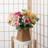 Fleur de camélia artificielle, 1 pièce, pour robe de soirée, présentoir, décoration pour bandeau