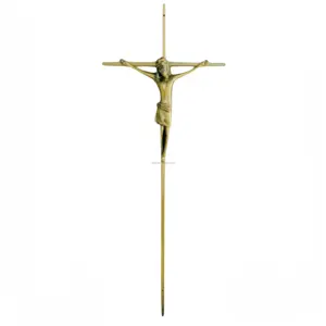 Özel tasarım benzersiz çelik çinko alaşım çok fonksiyonlu Metal el sanatları antik bronz bakır hıristiyan hediyeler İsa haç çapraz
