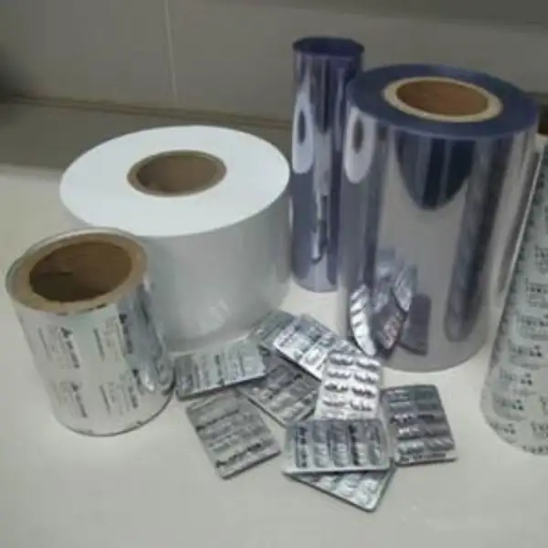Çevre dostu 0.35mm 0.5mm şeffaf plastik PVC sert ilaç Film şeffaf sert levha termoform