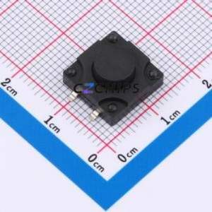 TD-1812SR-6.0H-250 Tactile Switch SMD-4P,12x12mm Switch Vertical Mount 12mm 12mm 6mm - Product Image 1
