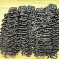 Bundles de Cheveux Vierges Bruts Bouclés de Qualité Supérieure, 100% Cheveux Humains, Fournisseurs de Bundles Bouclés Birmans