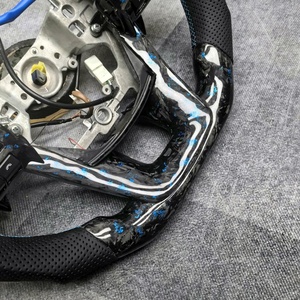 Volante de Fibra de Carbono Forjado Azul Hecho a Mano Personalizado para Toyota Camry L <span class=keywords><strong>LE</strong></span> XLE SE XSE TRD Avalon de 8.ª Generación 2018-2023 - Product Image 5