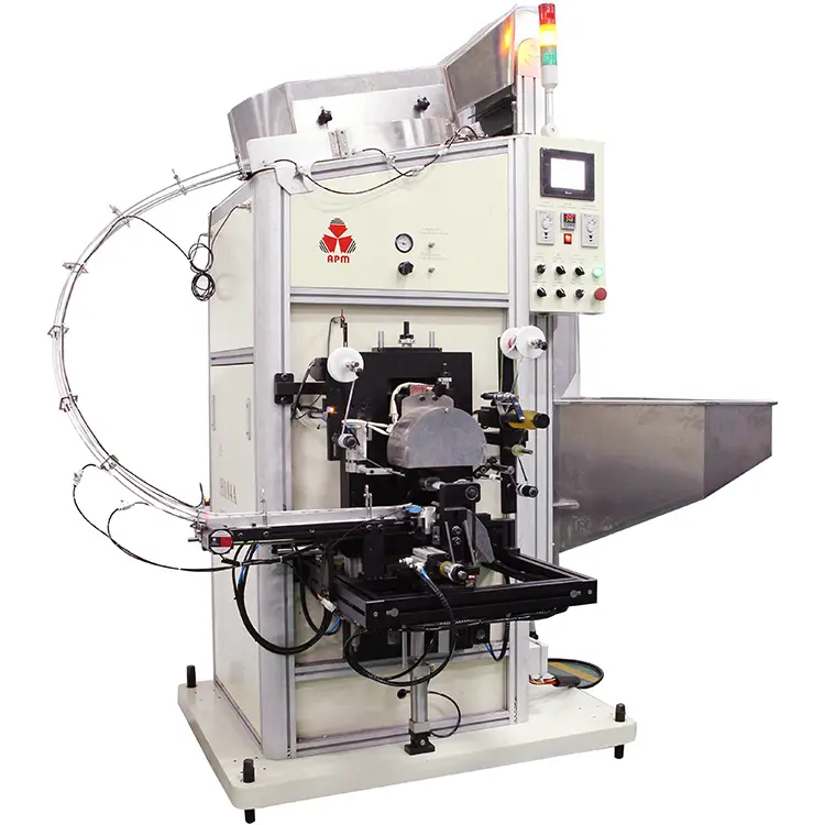automatic cap printing machine plastic cap round bottle hot foil stamping printing machine