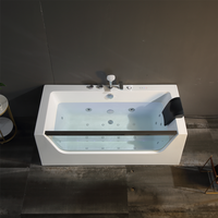 Verre trempé intérieur pour sauna, baignoire, jacuzzi, massage, bulles d'ozone, jets, design écologique pour appartement, chambre à coucher