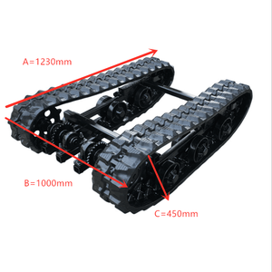फैक्टरी मूल्य क्रॉलर चेसिस रबर ट्रैक ड्रिल के लिए हवाई जहाज के पहिये खुदाई उपयोग बिजली की मोटर या डीजल इंजन - Product Image 4