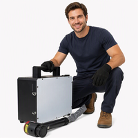 Outil de nettoyage et de décapage de la rouille au laser à fibre JPT 100W polyvalent et portable - Facile à utiliser pour les surfaces en acier inoxydable