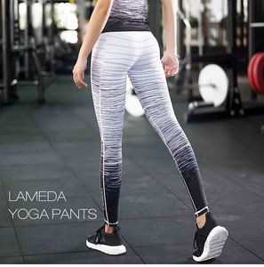 LAMEDA nueva llegada Sexy chicas usando Plus tamaño de cintura alta Mujer pantalones de Yoga - Product Image 3