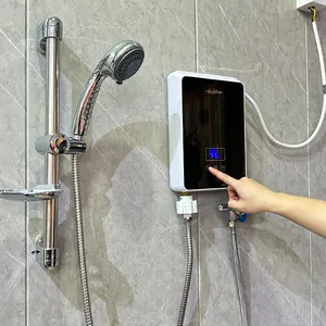 Telecomando 220v vendita calda geyser senza serbatoio mini bagno doccia elettrica scaldabagni