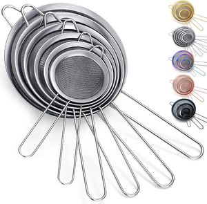 Juego de 3 Coladores de Malla Fina de Acero Inoxidable de Primera Calidad en Oferta - Product Image 1