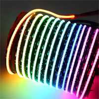 SXZM Adressable 720Leds/m 12/24V 10MM RGBIC RGBW Bande LED Flexible RVB Contrôle Segmenté Musique Synchronisée Tira COB Bande LED