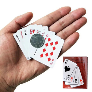 Mini Casa <span class=keywords><strong>de</strong></span> póker pequeña, fichas <span class=keywords><strong>de</strong></span> póker portátiles, naipes transparentes para juegos familiares, Juegos <span class=keywords><strong>De</strong></span> Mesa - Product Image 2
