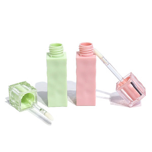 Best-Selling Square Small-Brush Lip Glaze Lipstick Tubes Embalaje cosmético personalizable - Product Image 4
