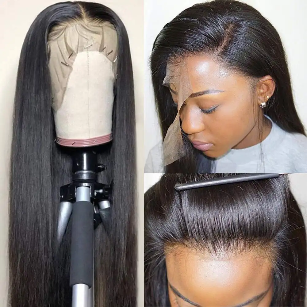काली महिलाओं के लिए ट्रायो फुल लेस विग्स वॉटर वेव 100% ब्राजीलियाई वर्जिन मानव बाल