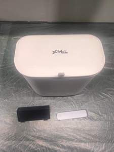 Poubelle de salle de bain 7/9L, poubelle murale, poubelle à déchets alimentaires, poubelle à compost, poubelle de cuisine en plastique suspendue avec couvercle - Product Image 6