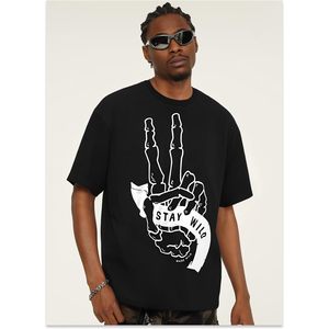 Camiseta Gráfica Personalizada para Hombre, Manga Corta, Cuello Redondo, Estilo Urbano, Informal, con Estampado, 100% Algodón Jersey, Transpirable - Product Image 1