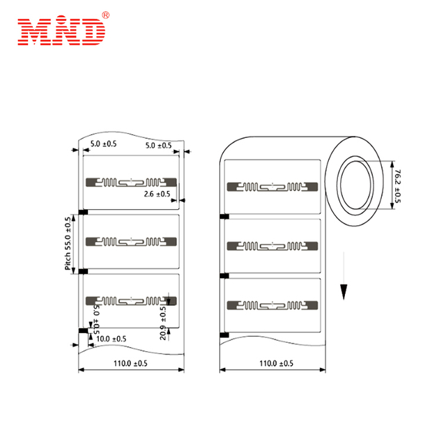 Cheap Long Range Rfid Tags Iso18000 6c Inlay UHF RFID Dry Inlay 9640 H9 Chip 98*15mm or Customization for Take Stock/stock Take