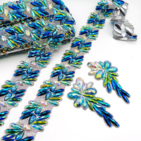 Nouvelle conception 2027 : Garniture et applique en strass violet pour costumes de carnaval d'Aruba – Décoration