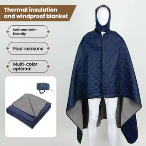 Alfombra de picnic impermeable de lana polar para aventuras al aire libre, camping, senderismo y salidas familiares. - Product Image 5