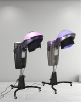 Appareil à vapeur multifonctionnel à micro-brume pour les cheveux Équipement de salon Accélérateur de sèche-cheveux avec LED Machine de spa pour cheveux debout
