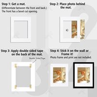 Paquete de 10 Paspartús Rectangulares Verticales para Fotos de 11x14 y 8x10, Núcleo Blanco, Sin Ácido, Ideales para Marcos, Impresiones Artísticas