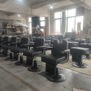 Di alta qualità moderno tutto nero sedia da barbiere per gli uomini parrucchiere sedie idraulico sedia fabbrica all'ingrosso - Product Image 6