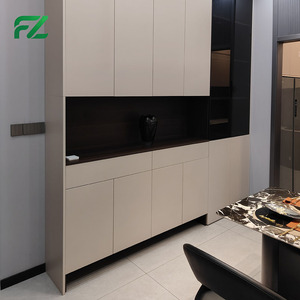 Nouveau modèle <span class=keywords><strong>de</strong></span> couverture <span class=keywords><strong>de</strong></span> meuble <span class=keywords><strong>de</strong></span> cuisine en PVC et aluminium, design européen moderne minimaliste modulaire, 36 pouces - Product Image 3