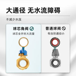 Válvulas de Bola de Cobre de 2-6 Vías, Interruptores de Tubería de Agua de Acero No Inoxidable con Roscas Internas y Externas para Agua del Grifo - Product Image 2