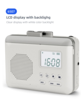Lecteur de cassette stéréo rétro mini avec arrêt automatique, enregistreur portable, enregistrement vocal externe, carte Micro SD, MP3 Walkman intégré