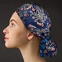 قبعة العمل مع زر تزهر عباد الشمس خمر قابل للتعديل ذيل حصان القبعات الحقيبة للنساء - Product Image 6