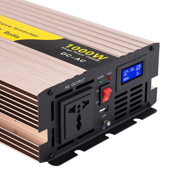 China Supply Hot Sale Inverter Power DC12V/24V/48V to 110-240v 1500w for Car Use